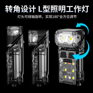 X52 LED Headlight <b>Rechargeable</b> 2000mAh High Brightness Outdoor <b>Flashlight</b> With Rotating Sensor - Product Image 3