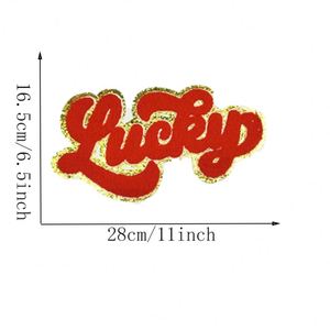 Nuevo Parche Termoadhesivo Grande y Colorido de Chenilla Bordada con Purpurina de San Patricio para Camisetas y Sudaderas - Product Image 3