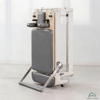 Reformer Pilates en aluminium prêt pour le studio avec boîte arquée pour accessoires de Pilates et mise en forme corporelle