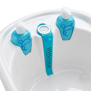 Baignoire Bébé Rigide avec Support Pliable, Thermomètre Intégré, Réducteur Amovible, Design 2 Étapes, PP Sans BPA, OEM - Product Image 5