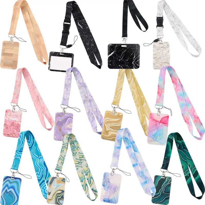 Populaire Verkoop Lage Minimale Bestelling Polyester Sublimatie Aangepaste Lanyards Met Logo Aangepaste Id-Kaarthouder Nek Straplanyard