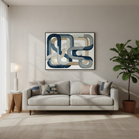 Impressions d'art abstrait sur toile, faites à la main, pour la décoration de salons et d'hôtels, vente en gros personnalisée