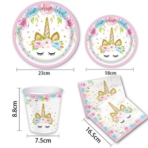 Juego <span class=keywords><strong>de</strong></span> fiesta <span class=keywords><strong>de</strong></span> dibujos animados <span class=keywords><strong>de</strong></span> unicornio <span class=keywords><strong>para</strong></span> niños, vajilla <span class=keywords><strong>de</strong></span> papel desechable <span class=keywords><strong>para</strong></span> cumpleaños, vacaciones, manteles <span class=keywords><strong>de</strong></span> Acción <span class=keywords><strong>de</strong></span> <span class=keywords><strong>Gracias</strong></span>, toallas <span class=keywords><strong>de</strong></span> papel - Product Image 5