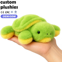 Peluche tortue adorable OEM à faible MOQ, jouet en peluche doux, cadeau d'anniversaire mignon pour garçons, filles, enfants et tout-petits