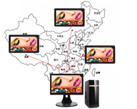 Cadre photo numérique 18,5 pouces avec horloge, écran tactile IPS, Wi-Fi, stockage de 32 Go, MP3, montage mural, partage de photos/vidéos via