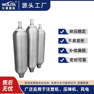 Accumulateur de pression en acier inoxydable Wollit 304, réservoir d'azote hydraulique type airbag 1031,5 Psi - Product Image 5