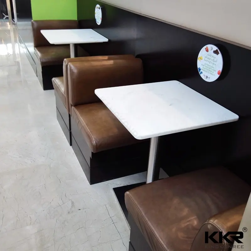 Kkr 단단한 표면 테이블 럭셔리 인공 고체 표면 식당 테이블