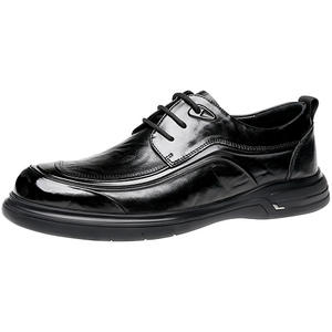 Chaussures habillées pour hommes en cuir véritable de haute qualité, durables, doublées de cuir de vache, best-seller - Product Image 1