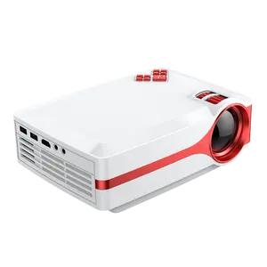 EHOMM J03高品质液晶1280x720p发光二极管视频不同接口支持家庭影院投影仪1080p迷你投影仪
