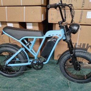 <span class=keywords><strong>Vélo</strong></span> <span class=keywords><strong>Électrique</strong></span> Hybride Urbain Tout-Terrain 250W 48V avec Pneus Larges 20 <span class=keywords><strong>Pouces</strong></span>, Moteur Arrière 7 Vitesses, Batterie Lithium et <span class=keywords><strong>Porte</strong></span>-Bagages Arrière – Modèle Tendance - Product Image 3