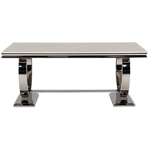 Hiện đại sang trọng phòng ăn đồ nội thất nhà bếp nhà hàng bảng và 6 ghế Bộ Đá Cẩm Thạch bàn ăn thiết lập với ghế cho 6 chỗ ngồi - Product Image 5