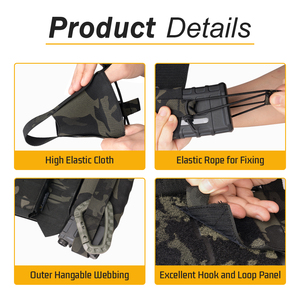 IDOGEARยุทธวิธีด้านข้างวิทยุกระเป๋าชุด 2PCS <span class=keywords><strong>PRC</strong></span> <span class=keywords><strong>152</strong></span> /148 ยืดหยุ่น Camo เครื่องส่งรับวิทยุCarrierยุทธวิธีวิทยุกระเป๋า - Product Image 3