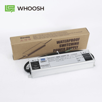 Fuente de Alimentación LED HXS-150PF-12 IP67 PFC, Impermeable, Delgada, Sin Ventilador, 150W 12.5A 12V AC a DC, Controlador LED para Iluminación y Señalización