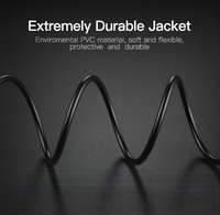 Personalizar 30cm 50cm 1M 1,8 m 3 M USB C enchufe a datos V3 Mini USB Cable de alimentación para cargador de cámara digital
