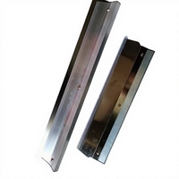 Raclette en alliage d'aluminium pour le lissage du mastic, outil spécial pour murs à bord droit, fabrication chinoise