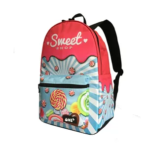 Latest school bags for girls lollipop design printing custom college bags girls school large capacity lightweight
