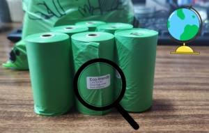 100% Eco Friendly Manufacturer Wholesale PLA Corn Starch Biodegradable High Quality <b>Compostable</b> Custom Dog Waste <b>Bags</b> - Product Image 2