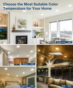 Bán buôn 6 inch 12 Wát <span class=keywords><strong>Dimmable</strong></span> canless Wafer ánh sáng IC đánh giá ETL được liệt kê LED Đèn trần ánh sáng - Product Image 6