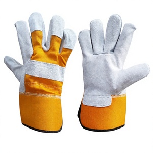 Gants de travail industriels Sunny Gloves de qualité supérieure, en cuir de vachette canadien, paume fendue, antidérapants, résistants aux déchirures, sans latex - Product Image 1