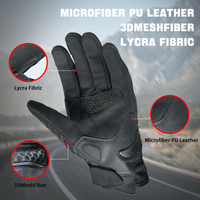 Gants de moto unisexes en cuir PU blanc, durables, légers, respirants, protection professionnelle des articulations, sports de plein air, complets