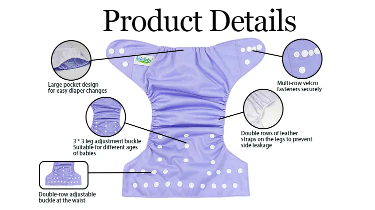男の子と女の子のための卸売無料サンプル赤ちゃん環境にやさしい洗えるおむつ赤ちゃん再利用可能な布おむつ