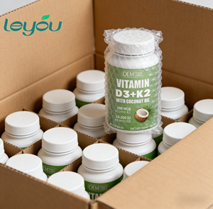 Complément alimentaire en gélules molles personnalisables <span class=keywords><strong>Vitamine</strong></span> D3+K2 Ingrédients naturels Santé osseuse adulte Soutien immunitaire Végétalien Femmes enceintes - Product Image 1
