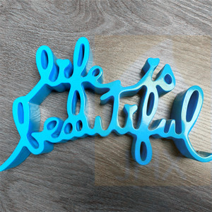 Personalizado Frontlit modelo LIFE IS BEAUTIFUL resina epoxi molde letras colorido alfabeto pintado a mano ligero - Product Image 4