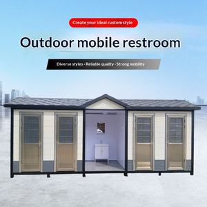 Toilettes mobiles d'extérieur, zone panoramique, toilettes publiques écologiques, structure en acier, salle de douche intégrée, toilettes rurales - Product Image 5