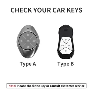 Étui de protection pour clé de voiture Leatr pour Xiaopeng Xpeng P5 P7 <span class=keywords><strong>G3</strong></span> G6 G9 G3i <span class=keywords><strong>2021</strong></span> 2022, porte-clés et accessoires - Product Image 3