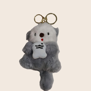 カワウソペンダントぬいぐるみキーホルダーソフト素敵なビーバー人形カスタムぬいぐるみプロモーションギフト用 - Product Image 4