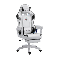 Chaise de jeu réglable au design moderne Chaise en cuir PU à base métallique Chaise de jeu inclinable pivotante pour joueurs de course