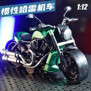 <span class=keywords><strong>Jouet</strong></span> à inertie pour enfants voiture Harley <span class=keywords><strong>moto</strong></span> modèle gâteau décoration ornement améliore le score d'expérience - Product Image 2