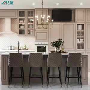 Ais lüks mutfak dolapları dolap tasarım duvar dolapları klasik yüksek kalite özel modüler mutfak dolapları komple setleri