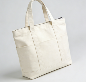 Bolsa de Mano de Lona con Logotipo Personalizado al por Mayor, Bolsa de Compras de Algodón Reutilizable, Bolsa de Hombro Ligera y Ecológica para Compras y Actividades al Aire Libre - Product Image 3