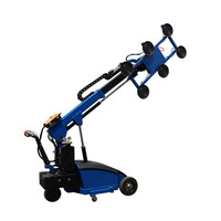Petit chariot électrique compact 600kg 800kg Robot de levage sous vide en verre pour l'installation de panneaux solaires intérieurs et extérieurs en granit marbré