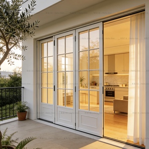Puertas Plegables Exteriores de Aluminio con Rotura de Puente Térmico, Puertas de Acordeón para Patio y Balcón con Doble Vidrio Templado - Product Image 2