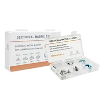 YOUYA DENTAL HC-578 1 Set Bandes de matrice dentaire NITI avec anneaux de serrage métalliques pour système de matrice sectionnelle profilée