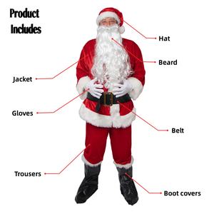 ODM vente en gros de tissu lourd de haute qualité <span class=keywords><strong>Costume</strong></span> de père Noël pour hommes <span class=keywords><strong>Costume</strong></span> de père Noël adulte chaud - Product Image 2