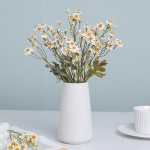 Flores Artificiales de Margarita Ruilisi, Color Naranja, Amarillo y Blanco, de Seda, para Decoración del Hogar, Bodas y Fotografía - Product Image 2
