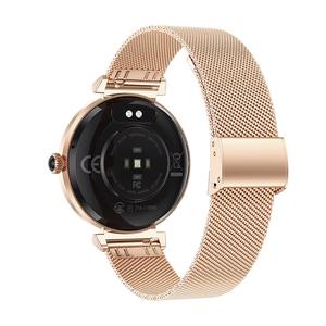 Drioshipping Mujer Pantalla AMOLED Smartwatch IP68 Impermeable BT Llamada Salud Monitoreo del ritmo cardíaco Gel de sílice de moda - Product Image 6