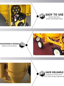 Tốt nhất bán 350L 700L Công suất DIESEL động cơ điện xăng động cơ bê tông xi măng Máy trộn cho kỹ thuật xây dựng - Product Image 5
