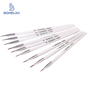 BOMEIJIA 0 #   00 #   <span class=keywords><strong>Pinceau</strong></span> de peinture artistique professionnel pour détails fins, poils en nylon, pour gouache, aquarelle, peinture à l'huile - Product Image 1