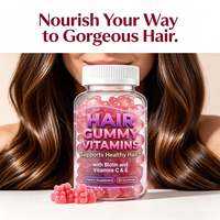 Gummies de biotine et collagène pour femmes, cheveux, peau, ongles, avec vitamine C et sélénium, soutien quotidien personnalisable