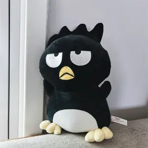 Sanrioed Bad Badtz Maru mainan mewah lembut lucu gaya Jepang Anime boneka Penguin hitam pelukan hadiah ulang tahun 30/40/60cm