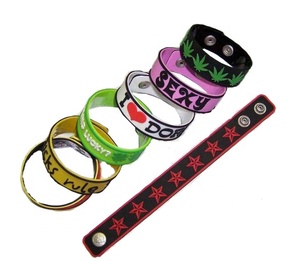 <span class=keywords><strong>Pulsera</strong></span> de Silicona con Diseño de Dibujos Animados Personalizada, Impresa en Serigrafía, para Adultos y Niños, Promocional y Económica - Product Image 3