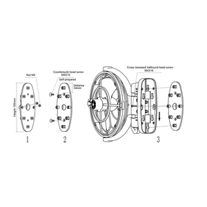 Cao cấp RV điện người hâm mộ rơ moóc 5 DC ổ cắm cig nhẹ hơn compaqs cung cấp giá cả thuận lợi 1 điều khiển từ xa du thuyền phụ kiện - Product Image 5