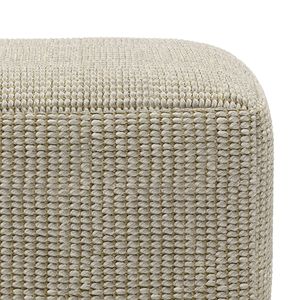 DB Zelma Crème et pouf tissé carré naturel pour intérieur et extérieur Accessoire de chaise chic - Product Image 2
