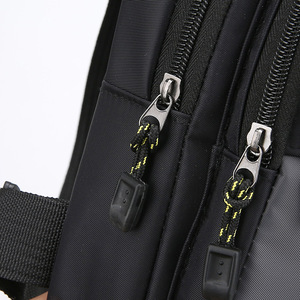 Men's Chest Bag Oxford Cloth Large Capacity Wear Resistant Leisure Travel Gray Black Green Blue Solid Color Cross Border - Product Image 1