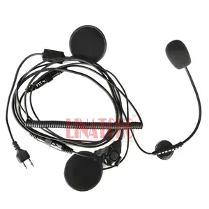 MIDLAND G6 G7 G8 G9 2 Pins Finger <span class=keywords><strong>PTT</strong></span> Tai Nghe Walkie Talkie Xe Máy Nửa Mũ Bảo Hiểm Tai Nghe <span class=keywords><strong>Microphone</strong></span> - Product Image 1