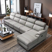 Sofá Cama Esquinero Convertible Eléctrico Reclinable Modular Moderno y Multifuncional en Forma de L para Muebles de Sala de Estar